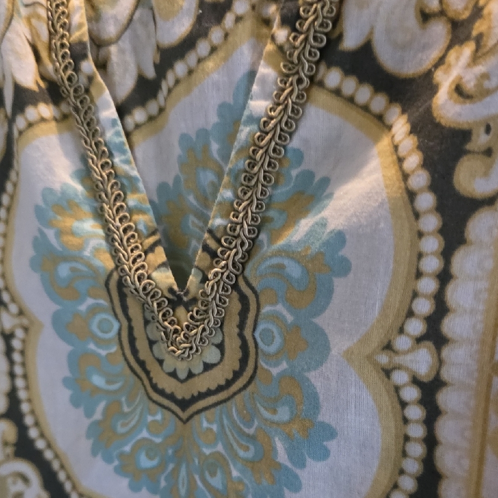 Tommy Bahama Yellow and Blue Top & Leopard Print Blouse - Picture 4 of 6